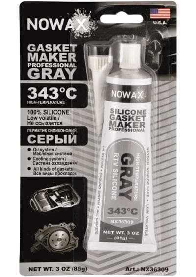 Герметик высокотемпературный серый +343°C 85г NOWAX NX36309